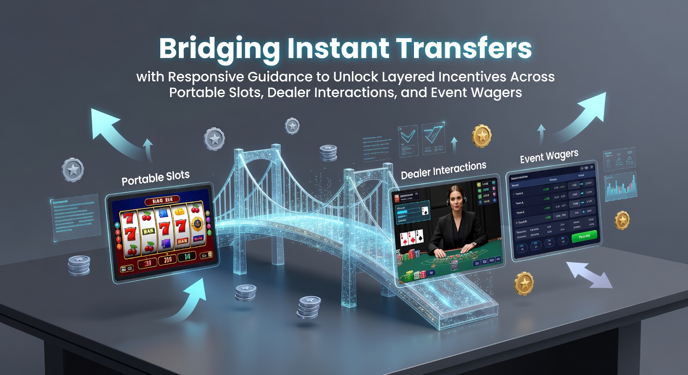 Illustration of instant transfer systems connecting mobile slots, live dealer tables, and sports event wagers through layered incentive structures