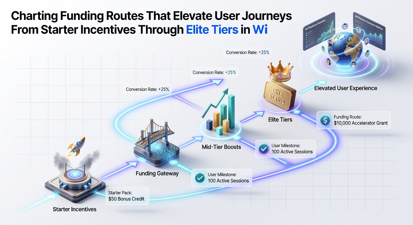 Diagram showing progression from mid-tier deposits to elite rewards in gaming environments