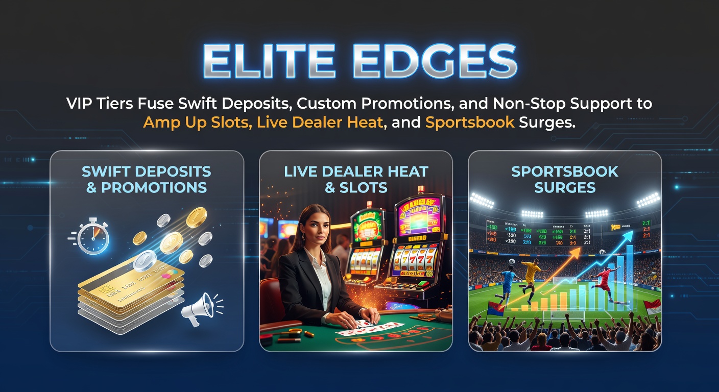 Vibrant casino floor with VIP lounge highlighting slots machines, live dealer tables, and sportsbook screens glowing under neon lights