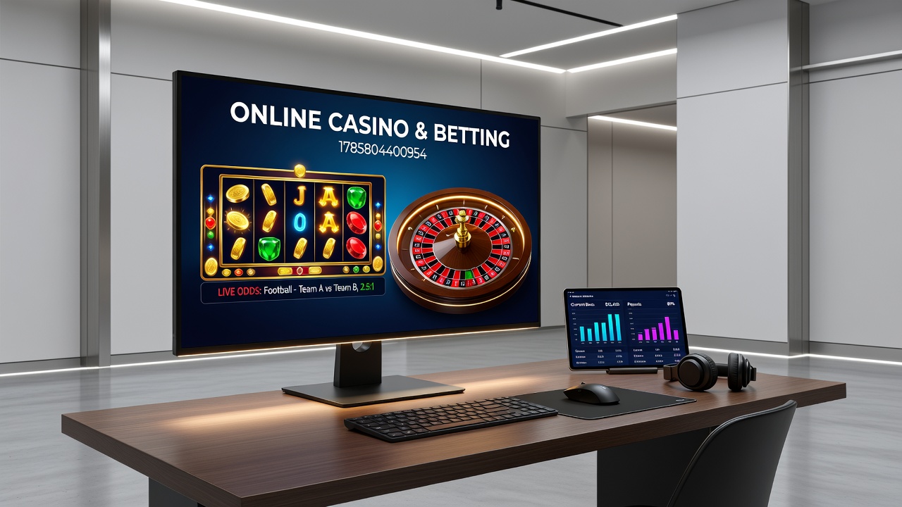 Live dealer table in an online casino with players engaging via mobile app