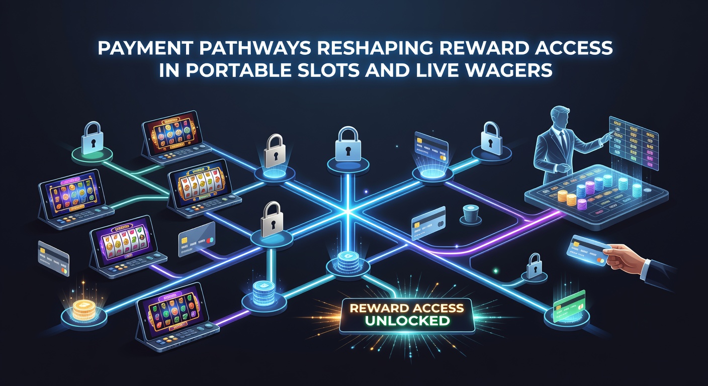 Illustration of payment flow connecting mobile slots, live dealer tables, and sports wagers through integrated reward systems