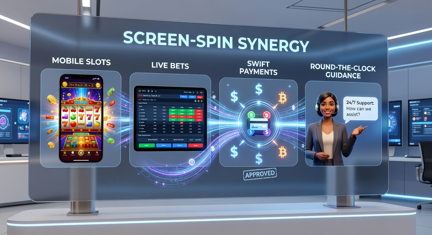 Close-up of a smartphone showing a successful instant payment confirmation amid spinning slot reels and live bet slips, highlighting speed and integration
